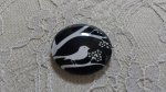 cabochon rond glas 25mm vogels 021 