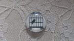 cabochon rond glas 25mm vogels 015 