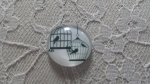 rond glas cabochon 25mm vogels 003 