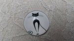 glazen cabochon rond 25mm cat 016 
