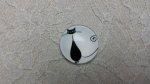 glazen cabochon rond 25mm cat 013 