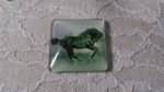 vierkante glazen cabochon 30mm 025 