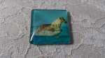 glazen vierkante cabochon 30mm 022 