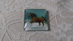vierkante glazen cabochon 30mm 019 
