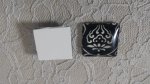glas vierkante cabochon 25mm 043 