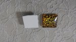 vierkante glazen cabochon 25mm 038 