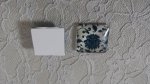 vierkante glazen cabochon 25mm 033 