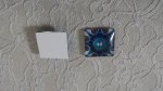 vierkante glazen cabochon 25mm 030 