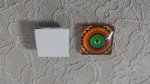 glazen vierkante cabochon 25mm 022 