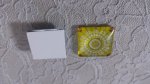 glazen vierkante cabochon 25mm 020 