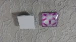 glas vierkante cabochon 25mm 015 
