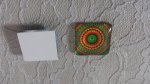 vierkante glazen cabochon 25mm 005 