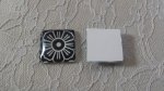 vierkante glazen cabochon 25mm 002 