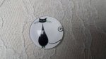 glazen cabochon rond 20mm cat 005 
