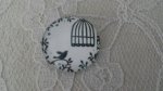 rond glas cabochon 20mm vogels 014 