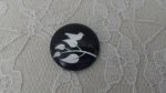 glazen cabochon rond 20mm vogels 013 