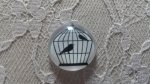 cabochon rond glas 20mm vogels 009 