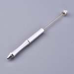 Metalen kralen versierstift zilver N°02
