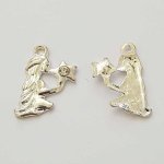 Maagd Sterrenbeeld Bedel Zilver Metaal N°04 met strass steentjes