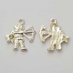 Sterrenbeeld bedel Boogschutter Zilver Metaal N°04 met strass steentjes