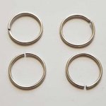 25 Open verbindingsringen 20 mm 01 metaal zilver