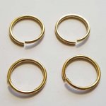 20 Open verbindingsringen 20 mm 02 metaal verzilverd Goud