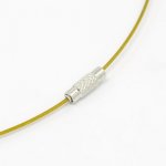 1 halsketting star goud bekabeld draad schroefsluiting N°01