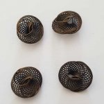 Spiraal kraal bloem 21 mm Brons N°02