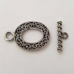 Knevelsluiting Rond Patroon N°25 Zilver