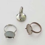 Verstelbare ringsteun met 4 klauwplaten zilver N°03