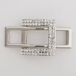Boucle de ceinture Argent N°19 Strass