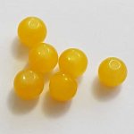 Perle Verre Ronde 08 mm Orange 01 x 1 Pièce