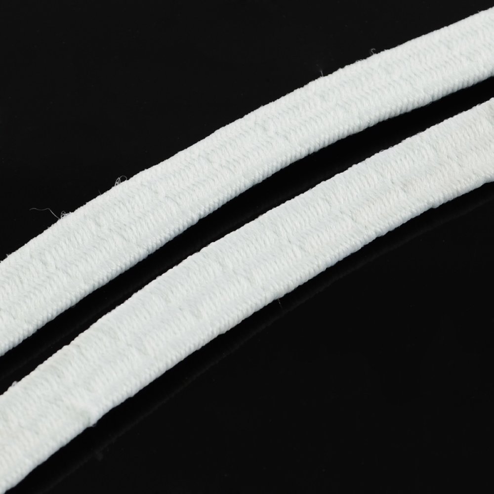 Elastisch wit vlak rubber 5 mm tot 10 cm