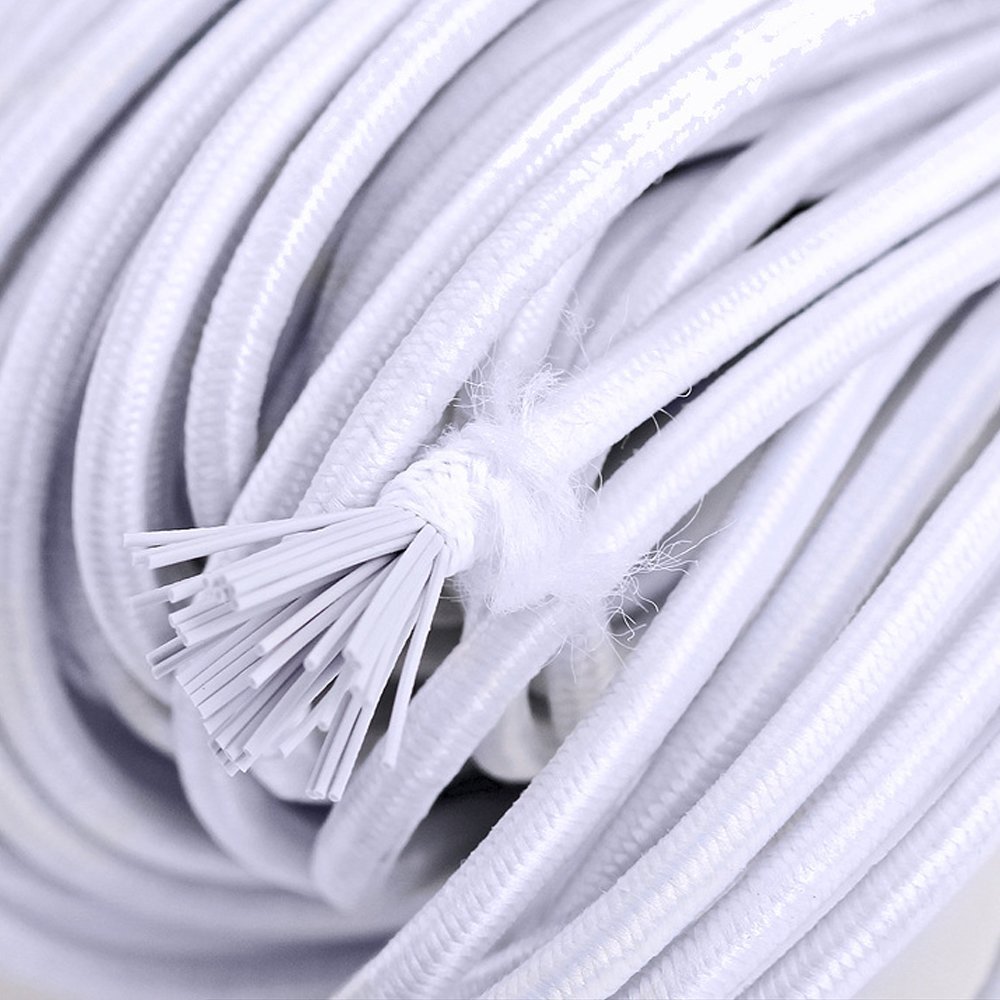 Elastiek rond 2,5 mm Wit x 10 meter