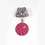 Bijou de foulard avec cuir