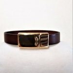 Bruine rundleren armband met magnetische sluiting