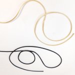 Rattenstaart diameter 2mm synthetisch materiaal.