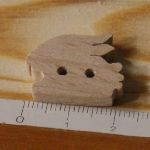Knoop konijn 22mm massief hout handgemaakt 