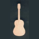 Houten gitaarbeeldje