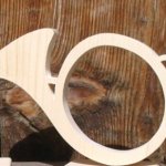 houten jachthoorn, jachtdecoratiehoorn