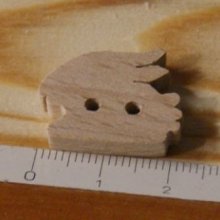 Knoop konijn 22mm massief hout handgemaakt 