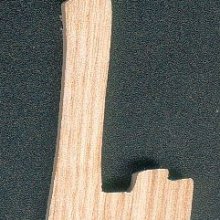 Houten nummer 4 5 cm om te schilderen, te plakken