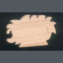 Herisson beeldje, massief houten miniatuur, bos thema, natuur, handgemaakt, scrapbooking versiering