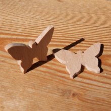 Miniatuur vlinder beeldje om te versieren, creatieve vrije tijd, scrapbooking, handgemaakt massief hout