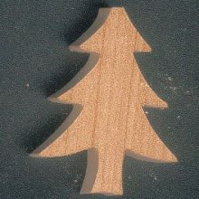 beeldje miniatuur dennenboom 3mm om te versieren en decoratie scrapbook natuur, bos, boom, berg, kerst te plakken