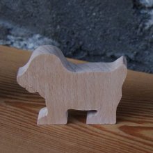 hond plaatskaart dierenthema bruiloft of boerderij handgemaakt massief hout