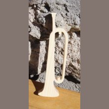 Houten bugel 15cm muzikale decoratie