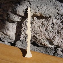 Massief sparrenhouten klarinet 15cm, handgemaakt
