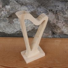 harp op voet bruiloft decoratie muziek handgemaakt massief hout harpist cadeau