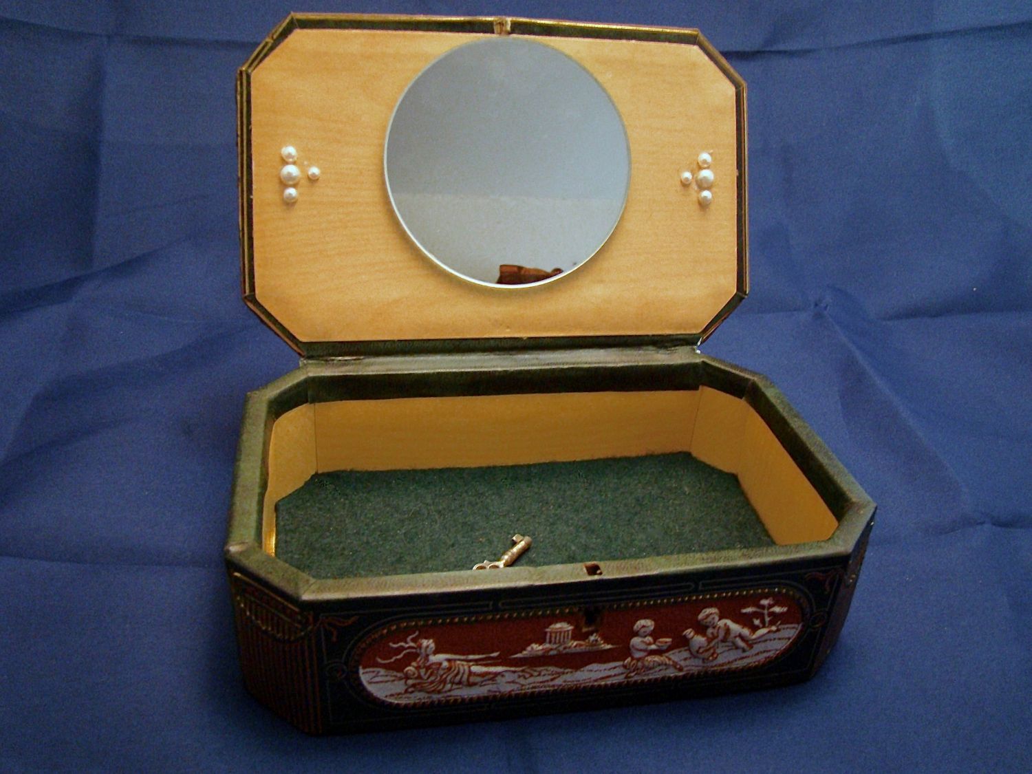 Vintage juwelendoosje met slot